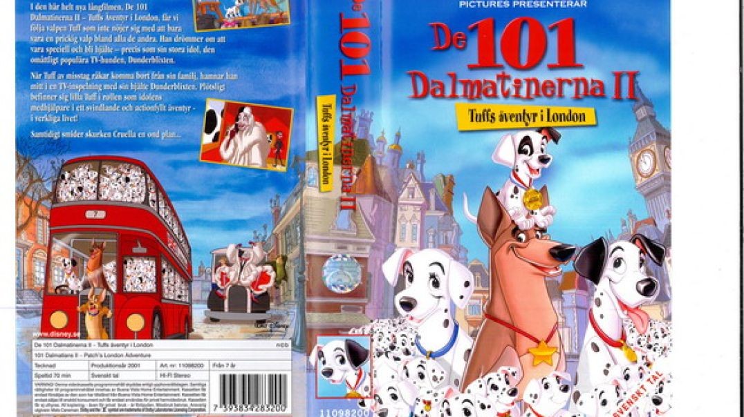 ⁣De 101 dalmatinerna II – Tuffs äventyr i London (2003) VHSRIPPEN (Svenska) Trailer (3D)